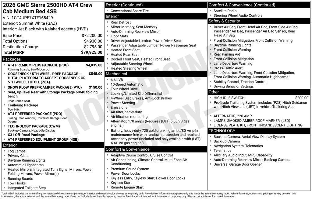 gmc sierra 2500hd 2026 1GT4UPE7XTF165429 image gmc sierra 2500hd 2026 1GT4UPE7XTF165429 image